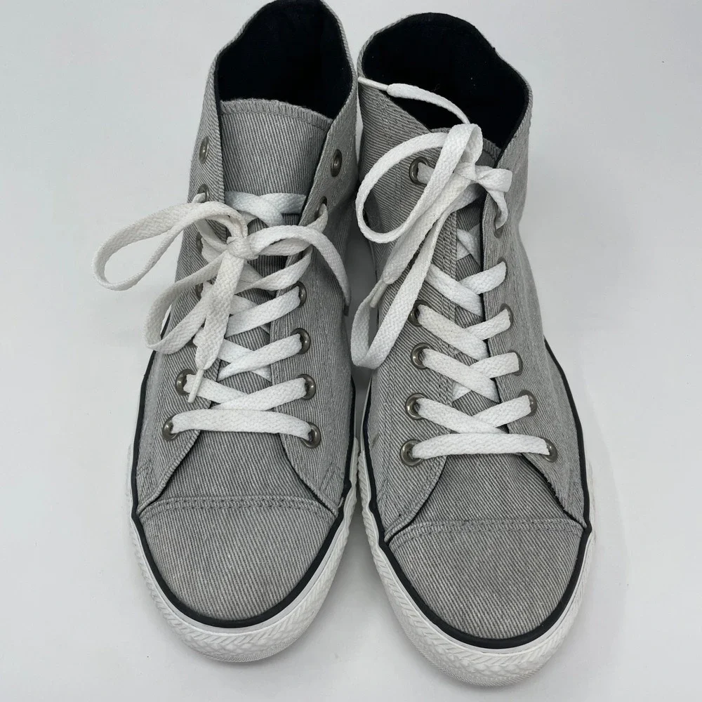 Converse Chuck Taylor All Star Grey Pinstripe High Top Classic M 10 12 132348F - Picture 4 of 10